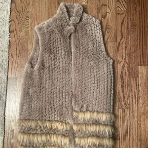Faux fur vest